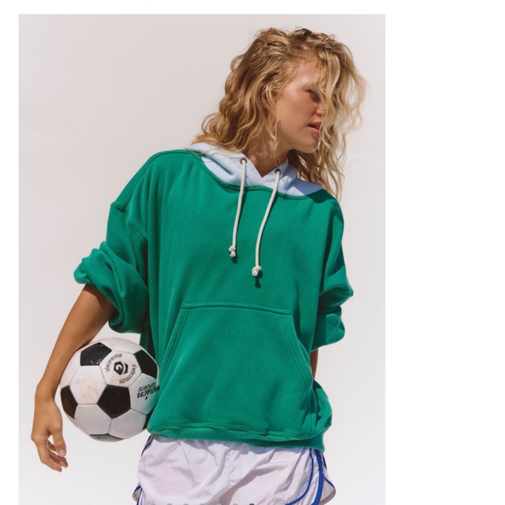 FP MOVEMENT FINAL CALL COLOR BLOCK HOODIE IN GREEN GLOW - Picture 7 of 10